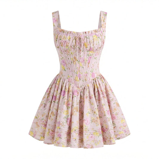 Aesthetic Mini Halter dress