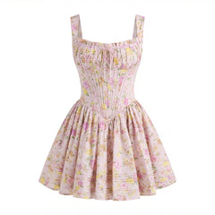 Aesthetic Mini Halter dress