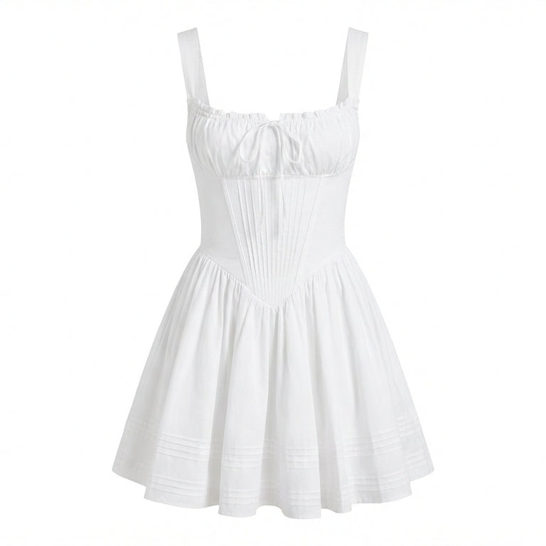 Aesthetic Mini Halter dress
