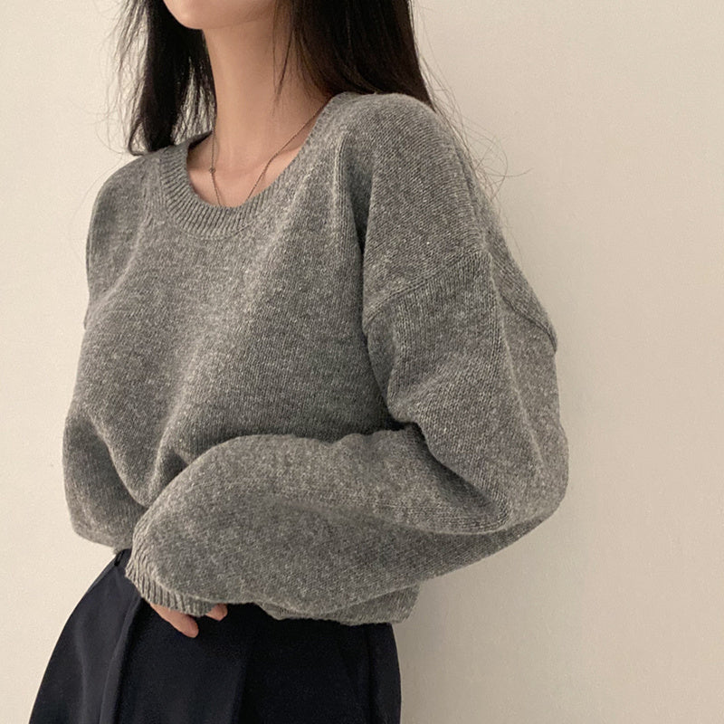 OOTD: Hooded Coat + Round Neck Sweater + Suit Pants + Tote Bag - fairypeony