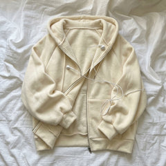 Fleece-Lined Hooded Sweatshirt Jacket – Thick Zip-Up Hoodie in 3 Colours