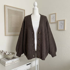 Loose Fit Open-Front Sweater