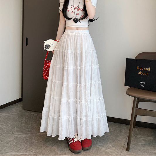 OOTD: Hooded Tee + Ruffled Maxi Skirt