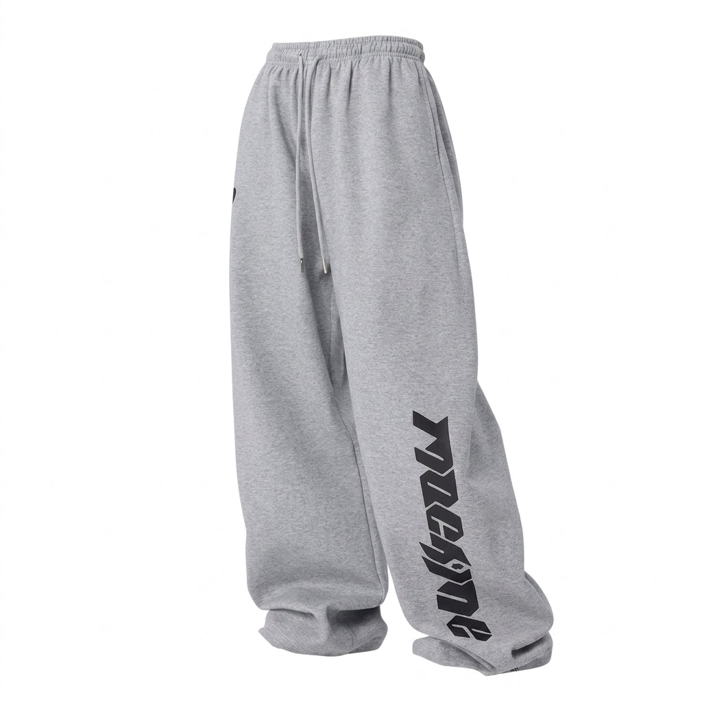 Hip-Hop Dance Pants – High-Waist Wide-Leg Streetwear Trousers with 3D Print