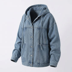 Vintage Hooded Denim Jacket