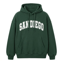 Vintage Embroidered Logo Oversized Hoodie