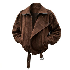 Vintage Suede Brown Oversized Jacket