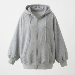 Fleece-Lined Hooded Sweatshirt Jacket – Thick Zip-Up Hoodie in 3 Colours