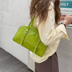 OOTD: Short Sleeve Tee +  Wide Leg Pants + Leather Shoulder Bag