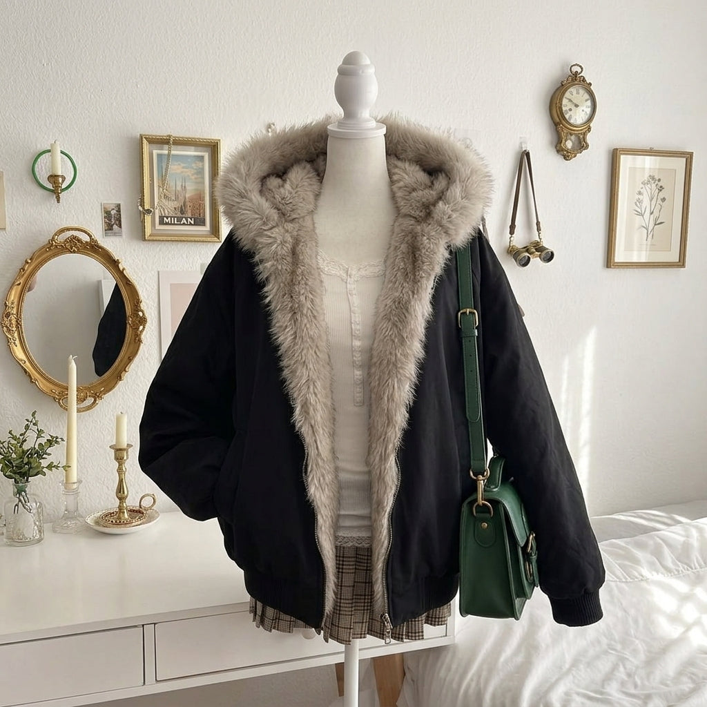 Hooded Cotton Padded Jacket