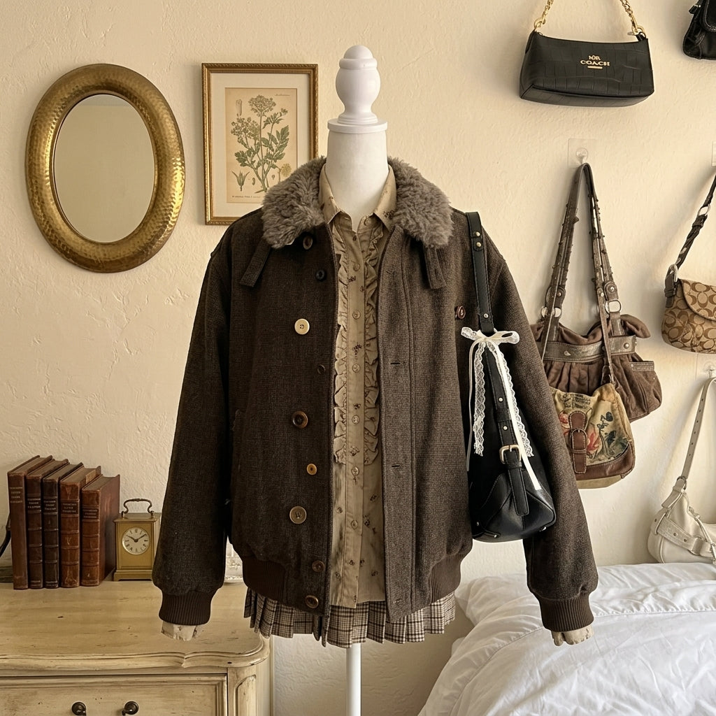 Retro Cotton-Padded Jacket