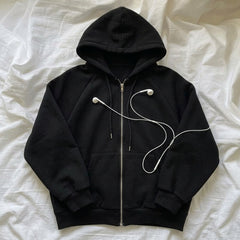 Fleece-Lined Hooded Sweatshirt Jacket – Thick Zip-Up Hoodie in 3 Colours