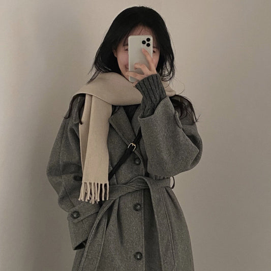Vintage Double Breasted Wool Maxi Coat
