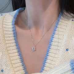 Galaxy Silver Pearl Necklace