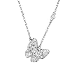 Zirconium Butterfly Necklace