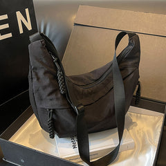 Solid Color Large Capacity Crossbody Bag
