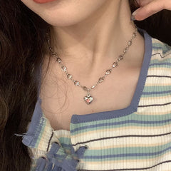 Galaxy Silver Pearl Necklace