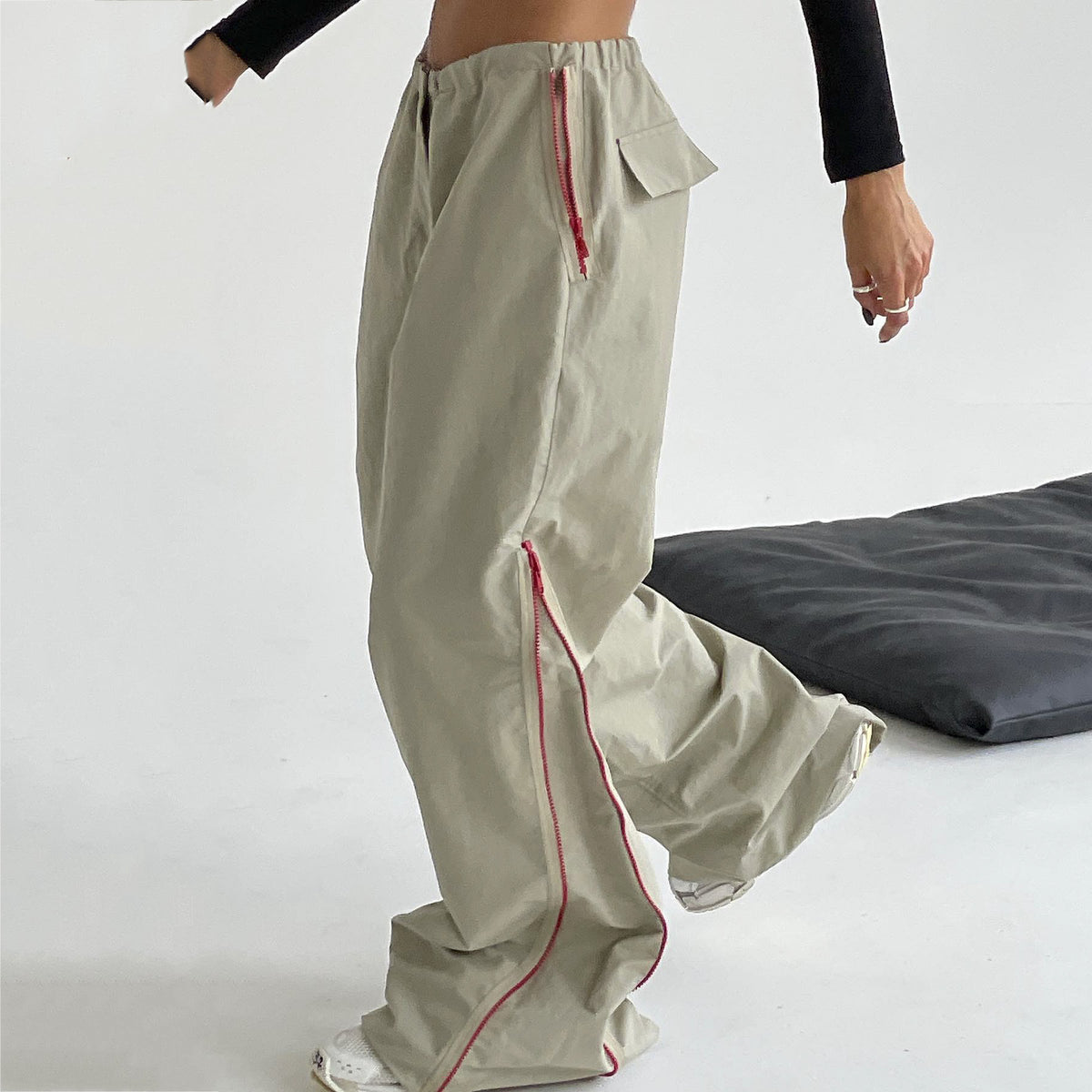 Vintage Zip Up Baggy Sweatpants