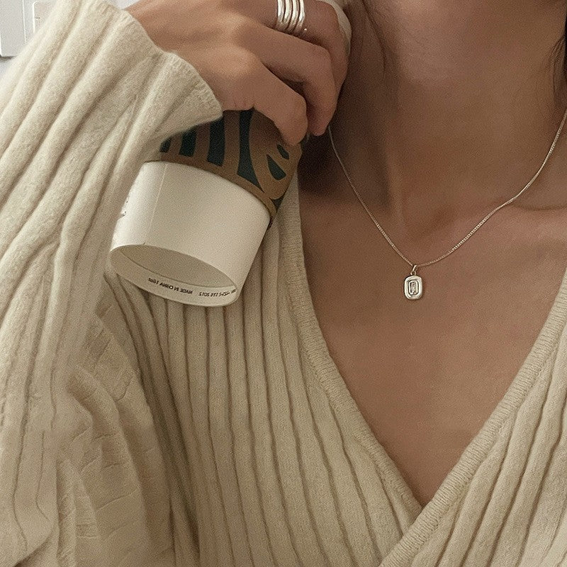 Double-layer Pearl Camellia Necklace - fairypeony