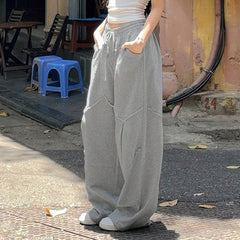 Vintage Baggy Patchwork Loose Sweatpants