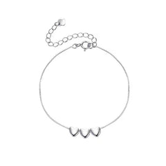 Silver Heartstrings Bracelet - fairypeony