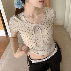 Coquette Bow Knot Short Sleeve Tee