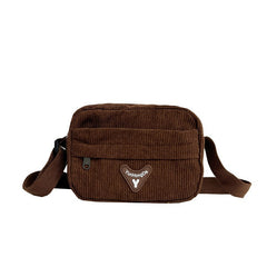 Vintage Corduroy Crossbody Bag
