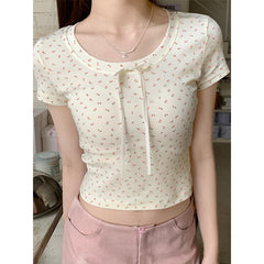 Coquette Bow Knot Short Sleeve Tee