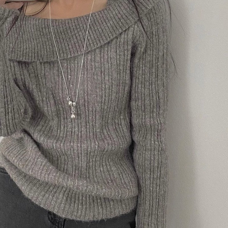 Double-layer Pearl Camellia Necklace - fairypeony