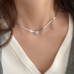 Galaxy Silver Pearl Necklace