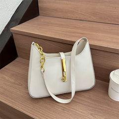 Gold Chain Glam Shoulder Bag - fairypeony