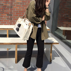 Student Large Canvas Shoulder Bag