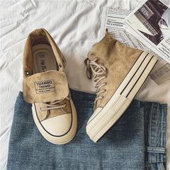 Vintage Canvas High Top Sneakers