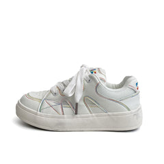 Aesthetic Checkered Patchwork Sneaker