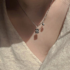 Double-layer Pearl Camellia Necklace - fairypeony