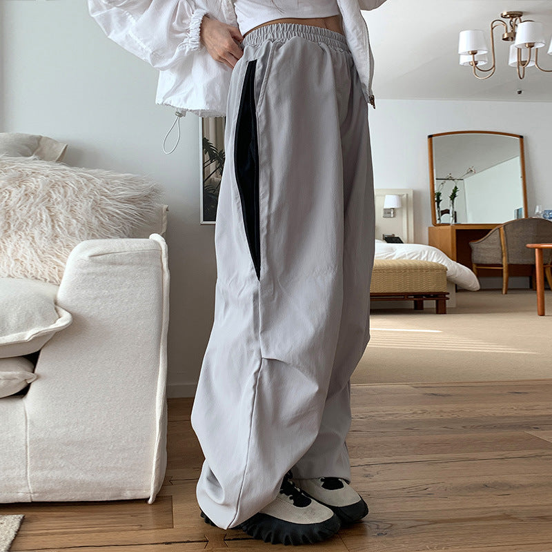 Patchwork Baggy Sweatpants - fairypeony