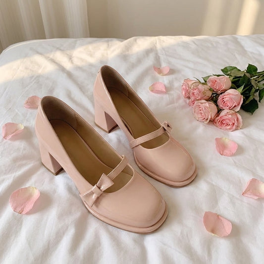 Coquette Bow Mary Jane Shoes