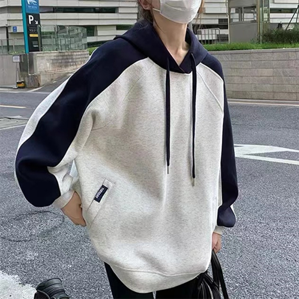 Raglan Thicken Oversized Hoodie - fairypeony