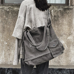 Raw Edge Large Crossbody Bag