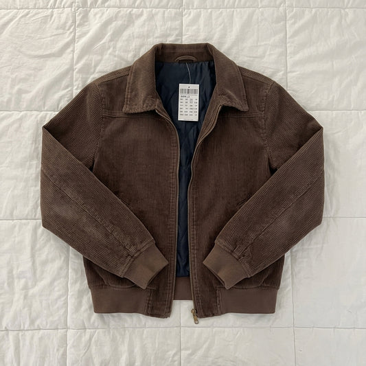 2000s Corduroy Zip-Up Cropped Jacket
