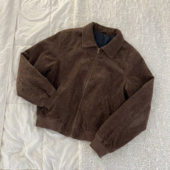 2000s Corduroy Zip-Up Cropped Jacket