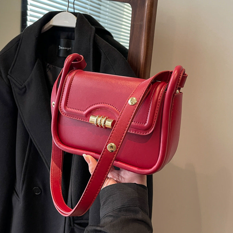 Ruby Rivet Shoulder Bag