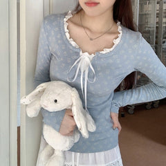 OOTD: Front Tie Long Sleeve Tee + Baggy Sweatpants + Color Leather Shoulder Bag