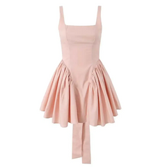 Backless Bow Fronted Halter Neck dress