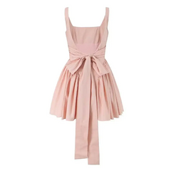 Backless Bow Fronted Halter Neck dress