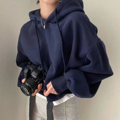 OOTD: Cropped Hoodie + Cargo Pants + Color Leather Shoulder Bag