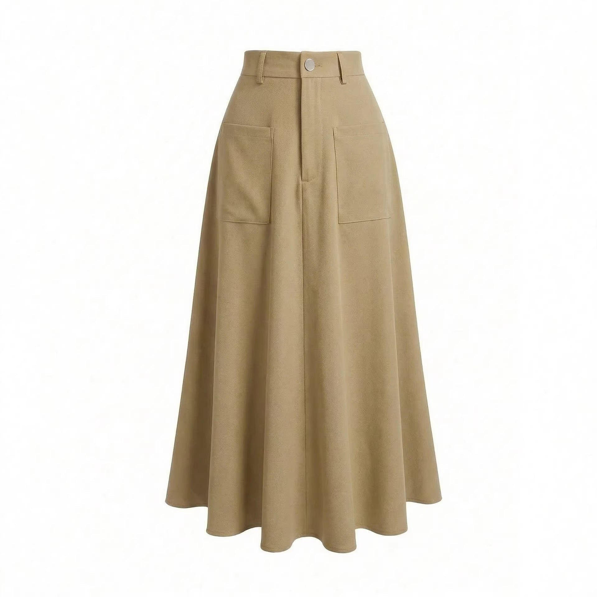 French-Style Slimming A-Line Midi Skirt - fairypeony