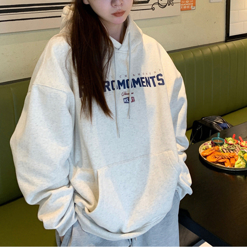 Street Letter Print Oversized Hoodie