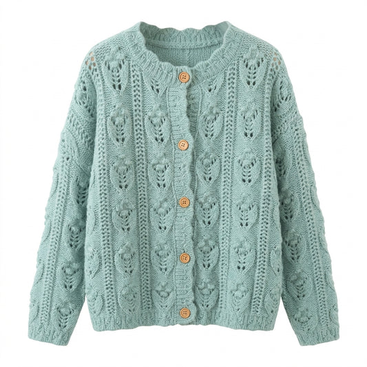 Aesthetic Hooded Cardigan Two Piece Set