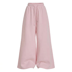 Loose Fit Drawstring Joggers – Unisex Wide Leg Sweatpants in 8 Colours